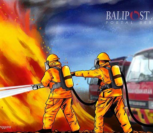 Tak Tersedia Pos Damkar, Penanganan Kebakaran di Kintamani Sering Terlambat gudang