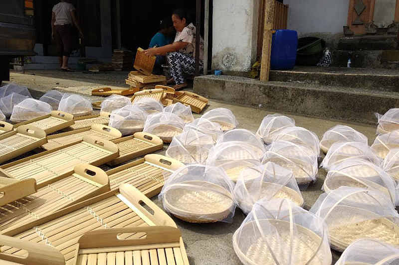 Ekspor Produk Kerajinan Bambu di Bangli Lesu BALIPOST com