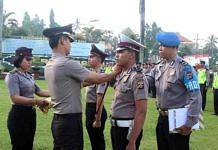21 Personel Polres Bangli Naik Pangkat