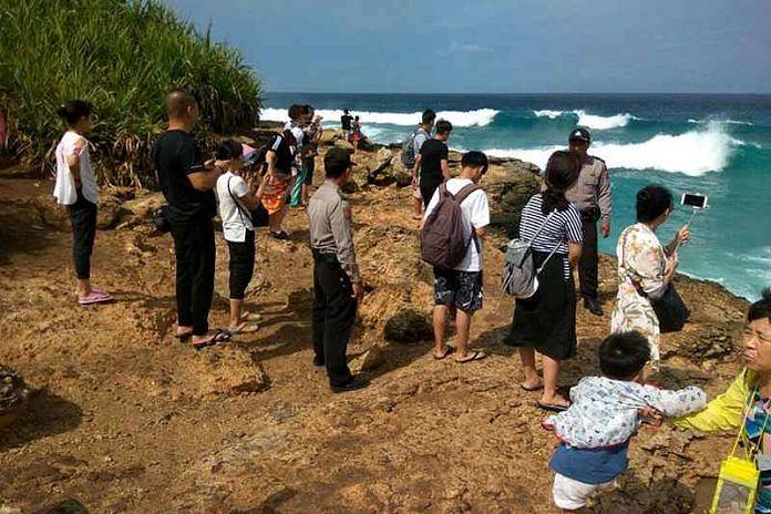 Polisi Jaga Ketat Objek Wisata di Nusa Penida