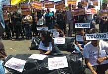 Puluhan Orang Ikuti Aksi GRM IMF-WB