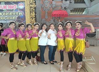 Lomba Senam Pemkab Gianyar di Wantilan Pura Bukit Digegerkan Peserta Kesurupan