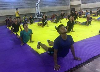 Tim Kabaddi Porprov Tabanan Latihan Bareng Badung