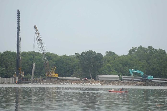 Rehabilitasi dan Penataan Waduk Muara Nusa Dua Dikebut, Pengerjaan Capai 53 Persen 1