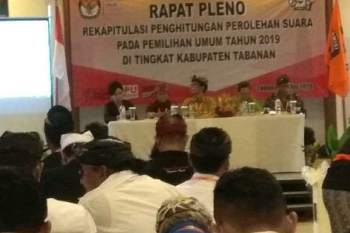 Pleno di Tabanan, Jokowi - Ma'ruf Amin Raih 94,38 Persen Suara 1