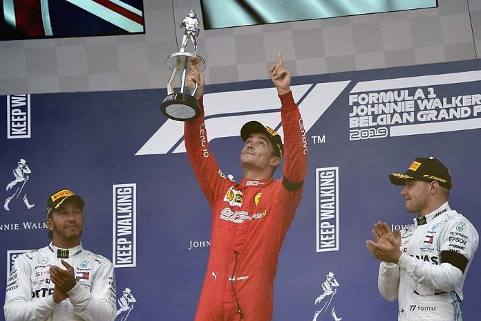 Leclerc dedicates maiden F1 win to Hubert at sombre Spa 1