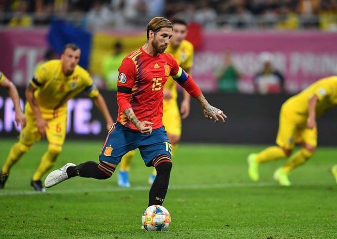 Ramos equals Casillas' Spain appearances record 1
