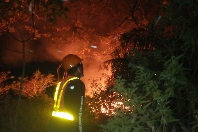Hutan Lindung Puncak Landep Kembali Terbakar 2