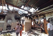 Rumah di Monang Maning Habis Terbakar