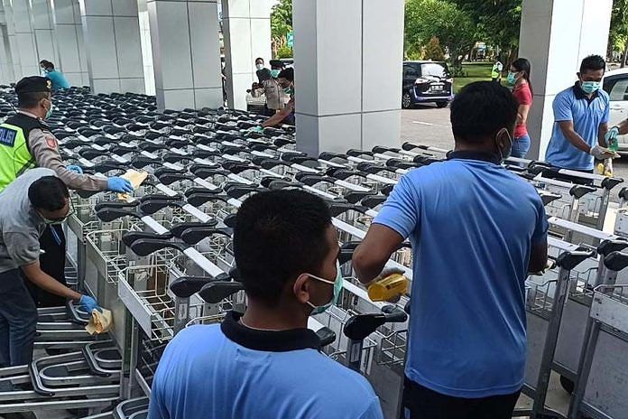 Kembali, Disinfeksi Digelar di Bandara Ngurah Rai 1