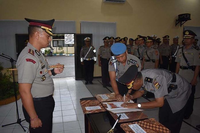 Tiga Pejabat Utama Polres dan Satu Kapolsek di Jembrana Diganti 1