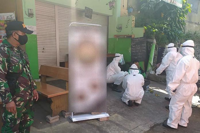Ojol Kejang-kejang, Tim Ber-APD Datangi Lokasi 1