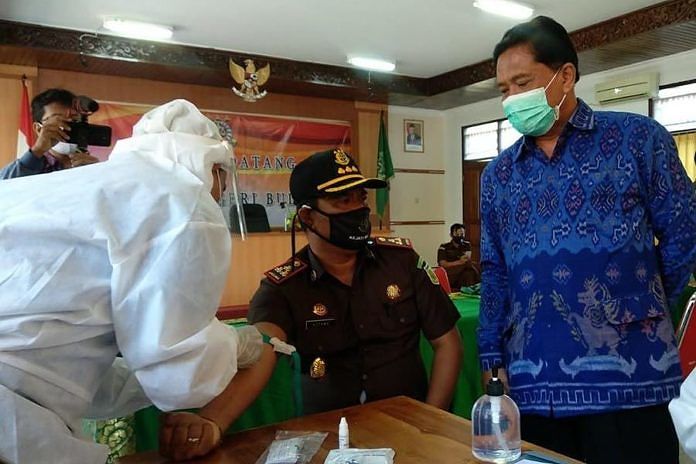 Kejari Buleleng Gelar Rapid Test 1