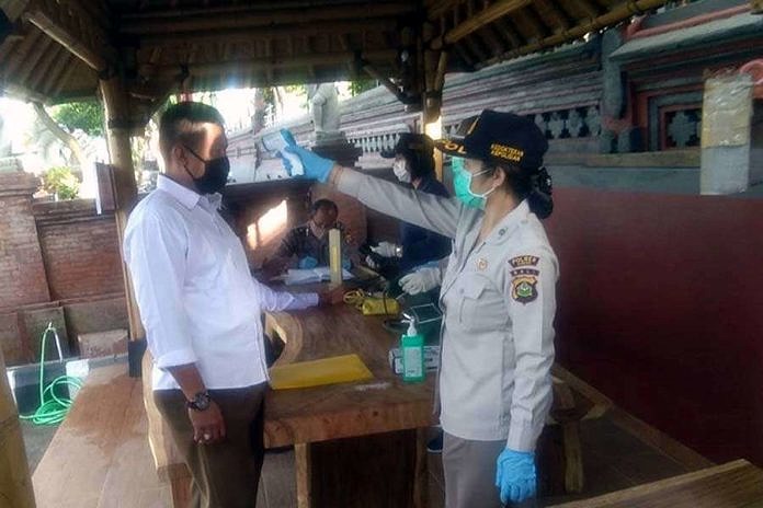 Rutin, Pemeriksaan Kesehatan Digelar Sebelum Apel Pagi 1