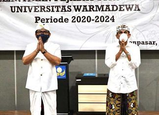 Unwar Lantik Pejabat Struktural Periode 2020-2024