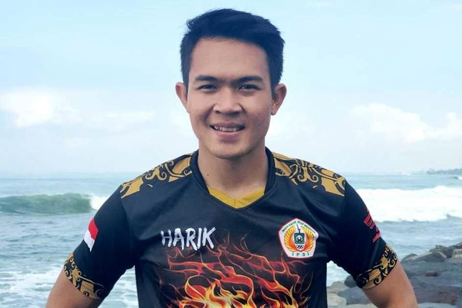 Komang Harik Berlatih di Rumah dan Lapangan Puputan  BALIPOST.com