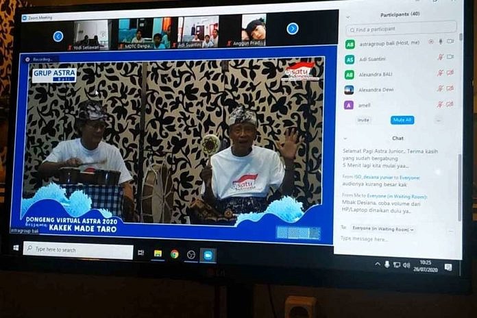 Meriahkan Hari Anak Nasional 2020, Grup Astra Bali Gelar Dongeng Virtual Perdana 1