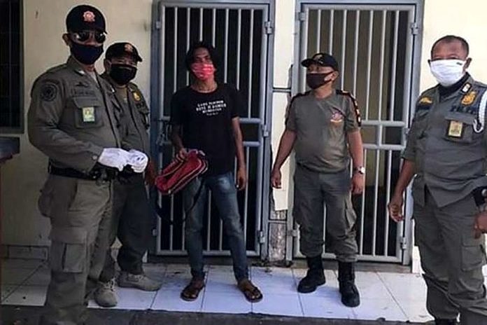 Ngamuk, ODGJ Diamankan Satpol PP Denpasar 1