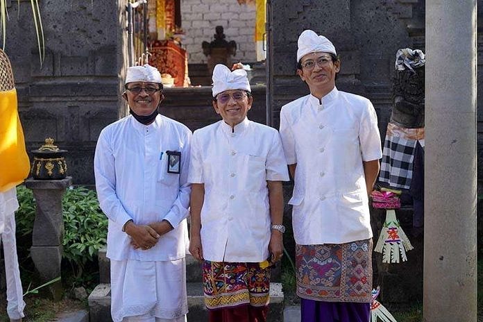 SMK TI Bali Global Denpasar Gelar Pujawali, Saraswati, dan Pemelaspas Gong 1