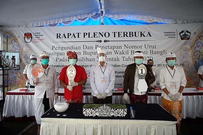 Nomor Urut Paslon Di Pilbup Bangli Diundi, Ini Hasilnya 1