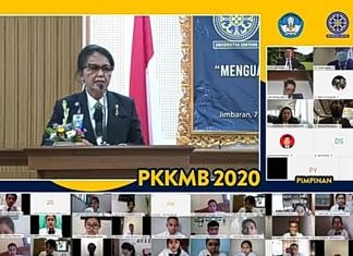 Unud Gelar PKKMB Secara Daring Untuk 5.762 Mahasiswa
