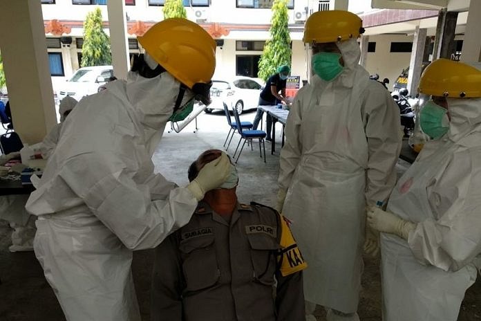 Polres Tabanan Lakukan Uji Swab 1