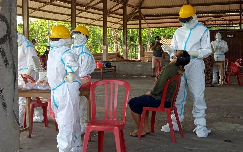 Warga Terkonfirmasi Terus Bertambah, Ratusan Warga Tebongkang Dites