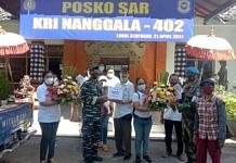 Lanal Denpasar Terima Bantuan untuk Keluarga ABK KRI Nanggala-402