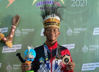 Perenang Okan Hanif Rebut Emas di Peparnas