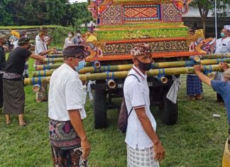 Prosesi “Palebon” IB Antara Berlangsung Khidmat