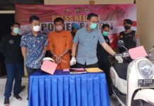 Maling Motor di Depan Kantor Desa Katung Ditangkap