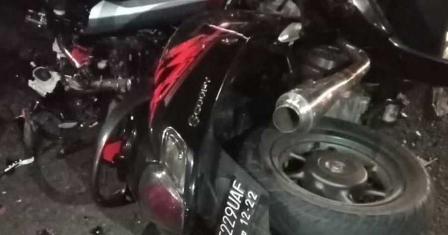 Zig-zag, Pemotor Scoopy Tewas Ditabrak Wuling
