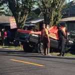 Usai Tabrak IRT,  L300 Seruduk Tembok Warga
