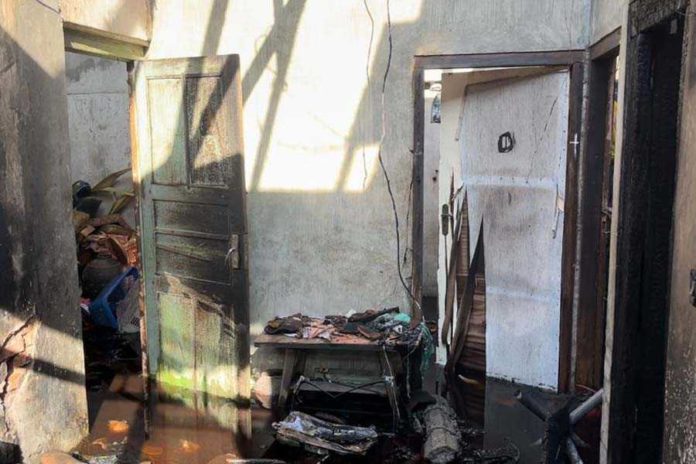 Ditinggal Keluar, Rumah Di Banjar Tengah Terbakar 1