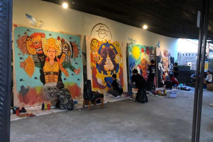 Bangkitkan Pariwisata Bali, Puluhan Seniman Ikuti Kontes Mural 1