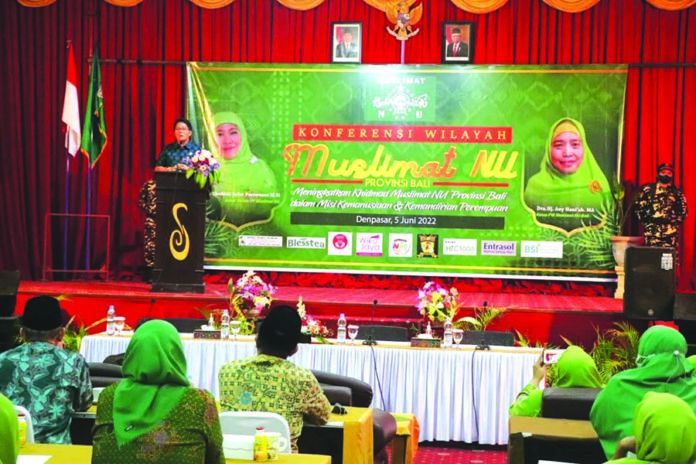 Bupati Giri Prasta Hadiri Pembukaan Konferensi Wilayah VI Muslimat NU Provinsi Bali Tahun 2022 1