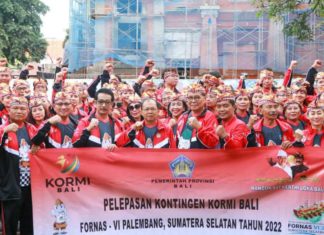 Gubernur Koster Lepas Kontingen KORMI Bali Menuju FORNAS VI