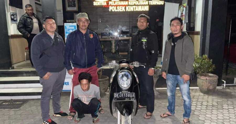 Sikat Motor, Residivis Dibekuk di Penginapan
