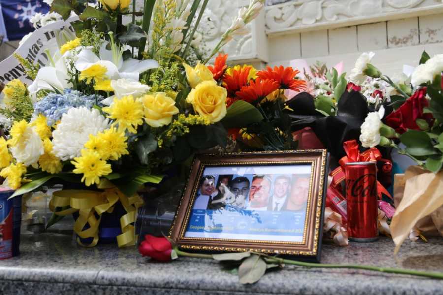 Suasana di Monumen Ground Zero Legian, Badung saat peringatan 20 tahun Bom Bali I pada Rabu (12/10). (BP/Kamaratih)