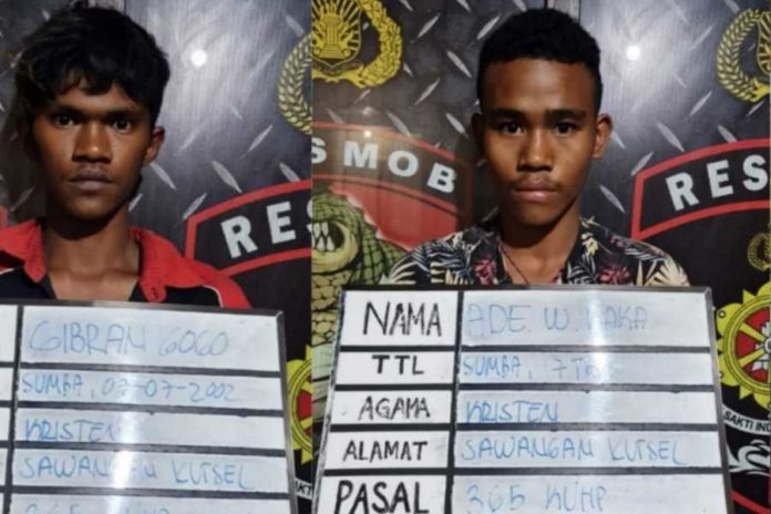 Mengeroyok Dan Merampok, Tiga Pria NTT Ditangkap 1