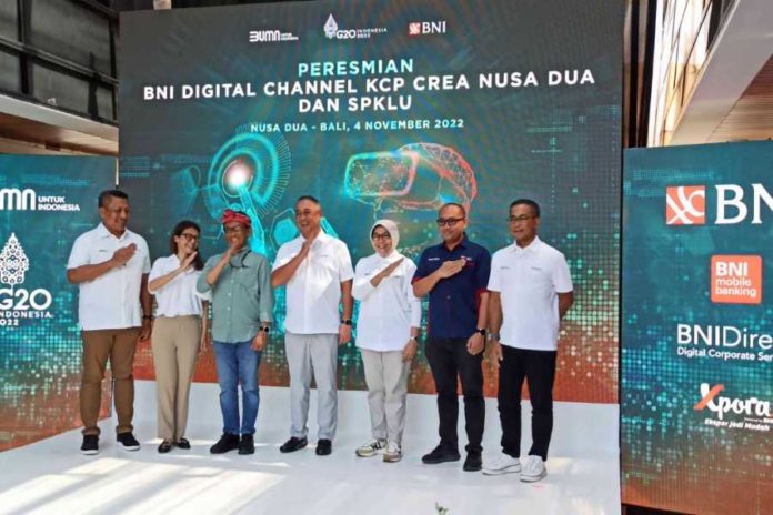 Dukung G20, BNI Siapkan Digital Channel dan SPKLU Crea Nusa Dua 2