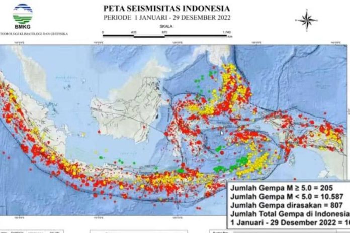 Setahun Ada 10 Ribu Lebih Kejadian Gempa Bumi Di Indonesia 1