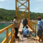 Sejumlah Titik Las Lepas, Jembatan Kuning di Nusa Penida Kembali Rusak