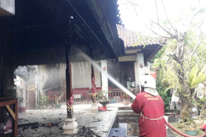 Ditinggal Tengok Cucu Saat Galungan, Bale Delod Terbakar 1