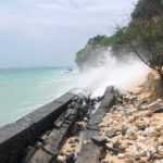 Pasir Tergerus, “Seawall” Sisi Barat Pantai Pandawa pun Jebol
