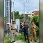 Satpol PP Badung Bongkar Tower Bodong, Sasar Wilayah Kuta Utara