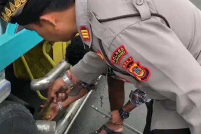 Diamankan, Belasan Knalpot Brong Truk Galian C 1