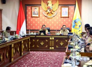 Hari Pertama Berkantor, Pj Gubernur Mahedra Jaya Minta OPD Bergerak Solid Atasi Segala Permasalahan