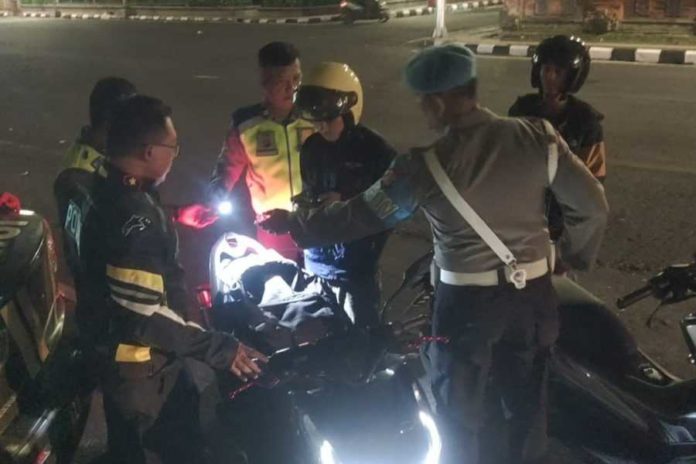 Puluhan Remaja Berkendara Motor Knalpot Brong Diamankan 1