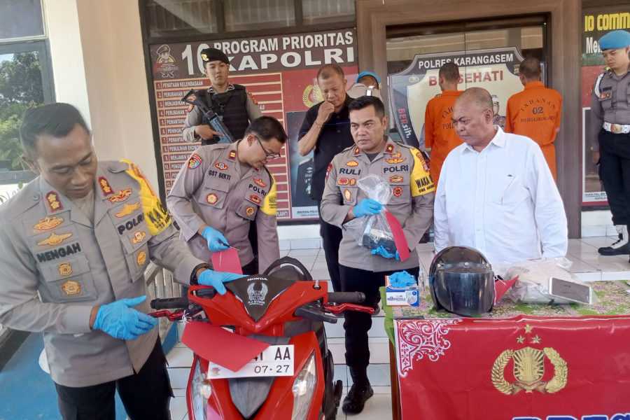 Pelaku pencurian motor di desa kecamatan papar